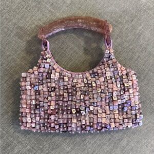 Vintage Mother of Pearl Beaded Bag